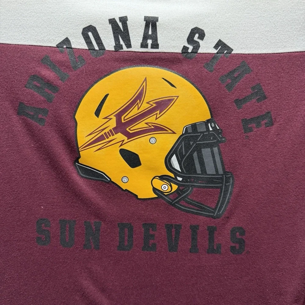 Arizona State Sun Devils Nike‎ T-shirt Women's Size Large Maroon Short Sleeve